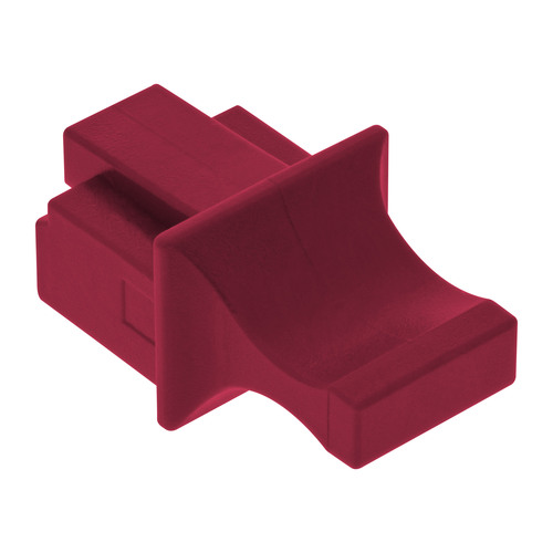 InLine® Staubschutzkappen für RJ45 Buchsen, dunkelrot, 10 Stück