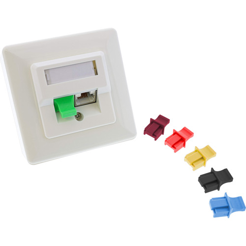 InLine® Staubschutzkappen für RJ45 Buchsen, schwarz, 10 Stück