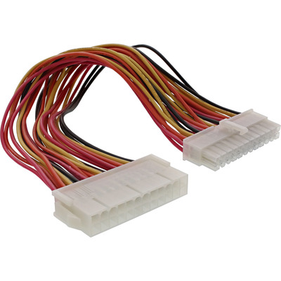 InLine® Strom Verlängerung intern, 24pol ATX Stecker / Buchse, Netzteil zu Mainboard, 0,2m