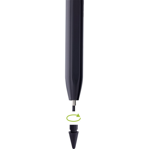 InLine® Stylus, Tabletstift für Apple iPads, mit Akku, USB-C, schwarz