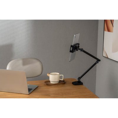 InLine® Tablet Halter mit Tischklemme, bis 12,9, schwarz