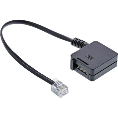 InLine® TAE Adapterkabel, RJ11 Stecker auf TAE-F Buchse, 0,2m InLine® TAE Adapterkabel, RJ11 Stecker auf TAE-F Buchse, 0,2m