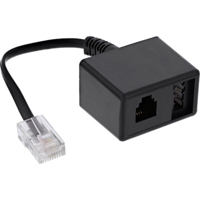 InLine® TAE Adapterkabel RJ45 Stecker auf TAE-N & RJ11 Buchse (Produktbild 1)