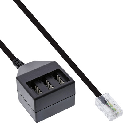 InLine® TAE Adapterkabel, RJ45 Stecker auf TAE NFN Dose, 20cm (Produktbild 1)