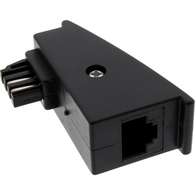 InLine® TAE-F Adapter, TAE-F Stecker auf RJ45 Buchse, 8P2C für Fritzbox (Produktbild 1)