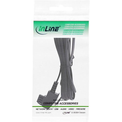 InLine® TAE-F Kabel für DSL Splitter, TAE-F an Western 6/2 DEC, 6 m