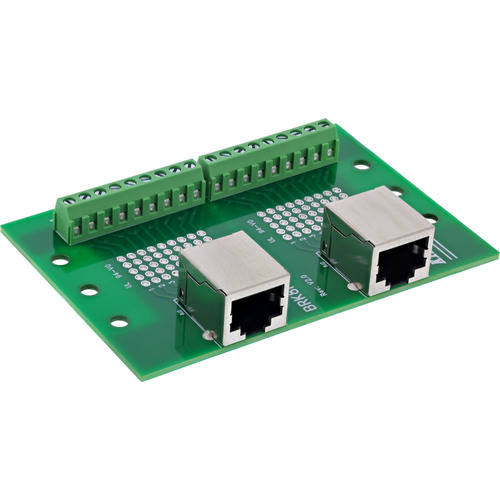 InLine® Terminalblock, 2x RJ45 Buchse, gerade, für Hutschiene