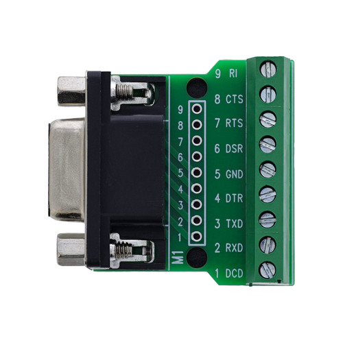 InLine® Terminalblock D-Sub 9 Buchse, Schraubklemme, Schraubsicherung