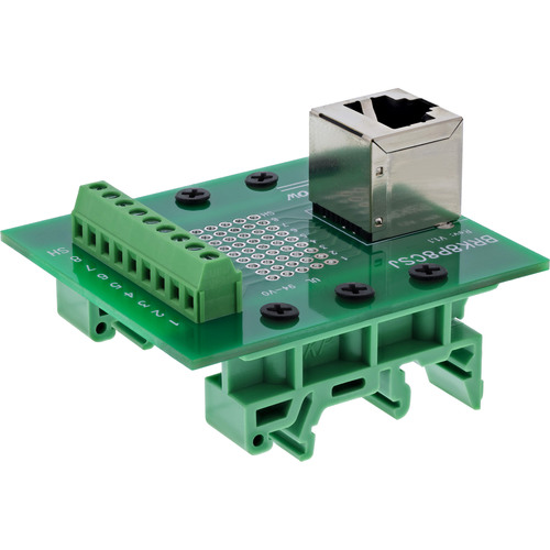 InLine® Terminalblock, RJ45 Buchse, nach oben, für Hutschiene