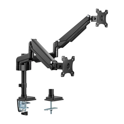 InLine® Tischhalterung mit Lifter, beweglich, für zwei Monitore bis 82cm (32), max. 9kg