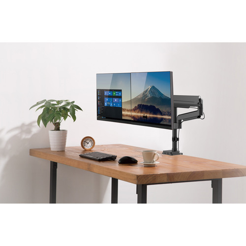 InLine® Tischhalterung mit Lifter, für zwei Monitore bis 82cm (32), 9kg
