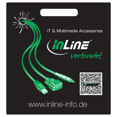 InLine® Tragetasche ... verbindet, schwarz