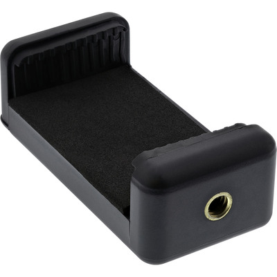 InLine Universal Handyklemme, fr Selfiestick, Smartphone Stativ Adapter, uvm. in schwarz