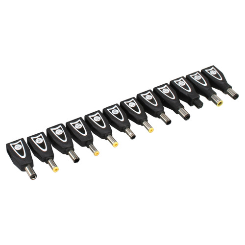 InLine® Universal Notebook-Netzteil mit Farbdisplay, schwarz, 12 Wechselstecker