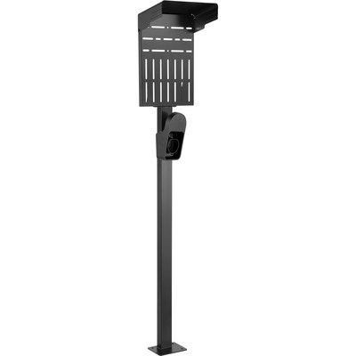 InLine® Universal Wallbox-Standfuß mit EV-Ladekabel Halterung, schwarz (Produktbild 1)
