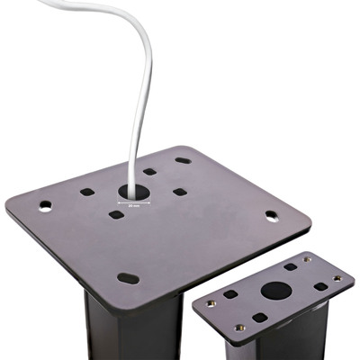 InLine® Universal Wallbox-Standfuß XL mit EV-Ladekabel Halterung, schwarz