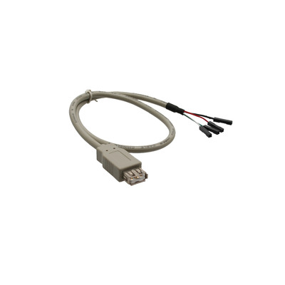 InLine® USB 2.0 Adapterkabel, Buchse A auf Pfostenanschluss, 0,40m (Produktbild 1)