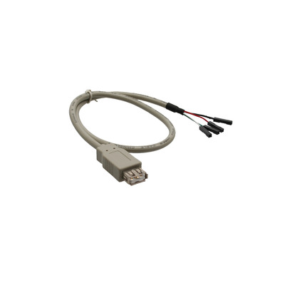 InLine® USB 2.0 Adapterkabel, Buchse A auf Pfostenanschluss, 0,4m (Produktbild 1)