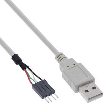 InLine® USB 2.0 Adapterkabel, Stecker A auf Pfostenanschluss, 0,40m (Produktbild 1)
