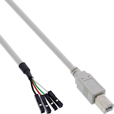 InLine® USB 2.0 Anschlusskabel, Stecker B auf Pfostenanschluss, 0,40m (Produktbild 1)
