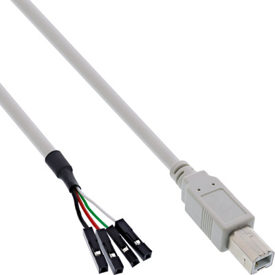 InLine® USB 2.0 Anschlusskabel, Stecker B auf Pfostenanschluss, 0,4m (Produktbild 1)