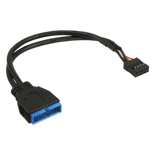 InLine® USB 2.0 auf USB 3.0 Adapterkabel intern, 10pol auf 19pol, 0,30m Interne Kabel