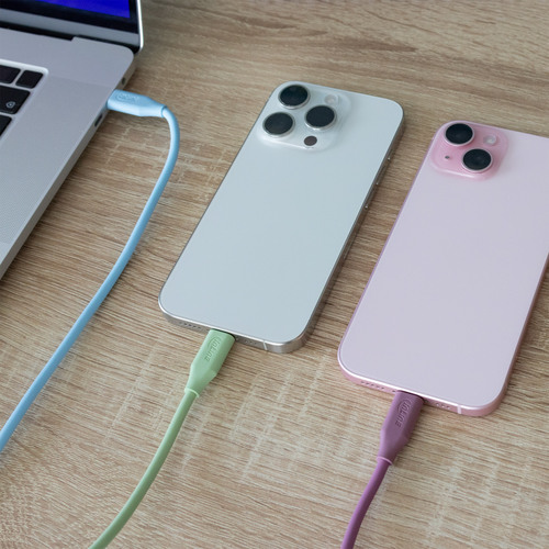 InLine® USB 2.0 Kabel, USB-C Schnellladekabel 100W, Eisbonbon/blau 2m