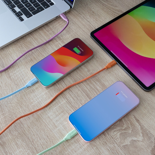 InLine® USB 2.0 Kabel, USB-C Schnellladekabel 100W, Matcha Latte/grün 2m