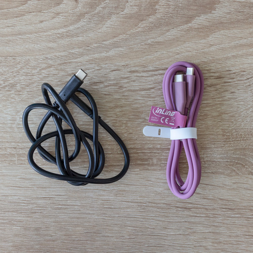 InLine® USB 2.0 Kabel, USB-C Schnellladekabel 100W, Wild Berry/violett 2m