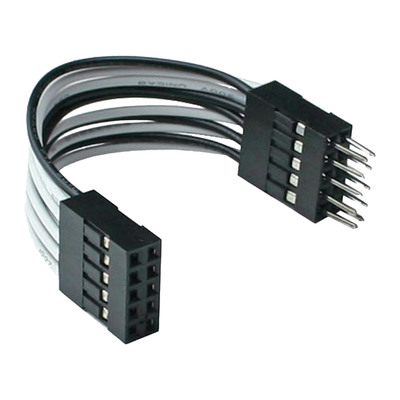 InLine® USB 2.0 Verl., intern, 2x 5pol Pfostenstecker auf Pfostenbuchse, 0,05m (Produktbild 1)