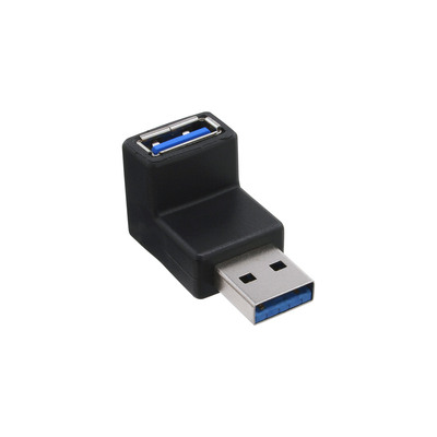 InLine USB 3.0 Adapter, Stecker A auf Buchse A, gewinkelt 90°