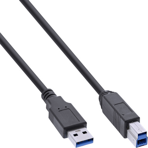 InLine® USB 3.0 Hub, 7 Port, Aluminiumgehäuse mit 2,5A Netzteil, schwarz