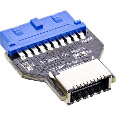 InLine® USB 3.0 Mainboard zu USB 3.2 Typ-E Key-A Adapter intern (Produktbild 1)