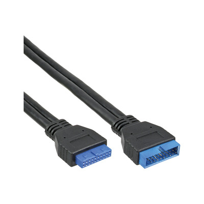 InLine USB 3.0 Verlängerung intern, Pfostenanschluss Stecker auf Buchse, 0,35m (Produktbild 1)