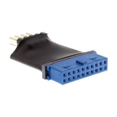 InLine® USB 3.0 zu 2.0 Adapter intern, USB 3.0 19pin auf USB 2.0 Pfostenstecker intern (Produktbild 1)