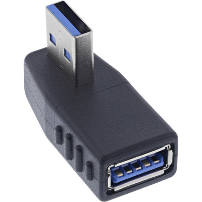 InLine® USB 3.2 Gen.1 Adapter, Stecker A auf Buchse A, gewinkelt 270° horizontal (Produktbild 1)