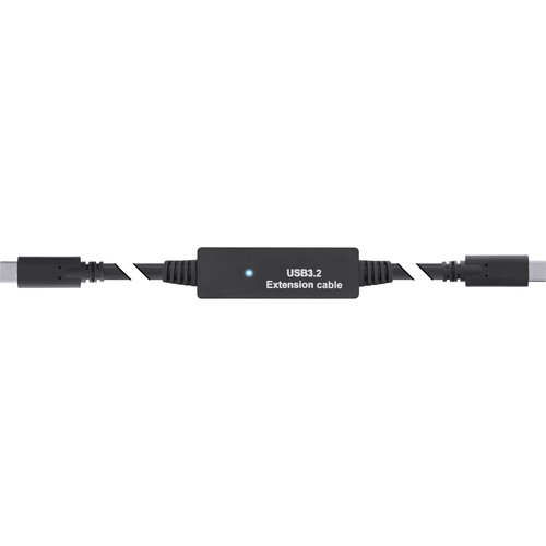 InLine® USB 3.2 Gen.1 Aktiv-Kabel, USB-C Stecker an USB-C Stecker, schwarz, 5m