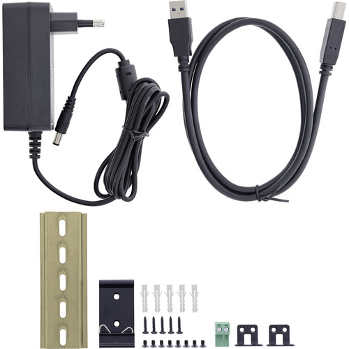 InLine® USB 3.2 Gen.1 Industrie-Hub, 7 Port, Aluminiumgehäuse, mit Netzteil