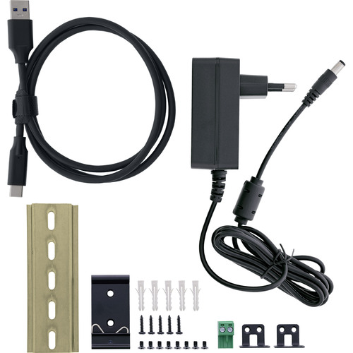 InLine® USB 3.2 Gen.1 Industrie-Hub, USB-C, 4-Port, mit Netzteil