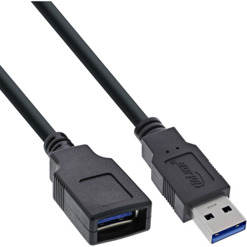 InLine® USB 3.2 Gen.1 Kabel, USB-A Stecker / Buchse, 1m
