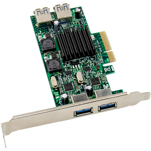 InLine® USB 3.2 Gen.1 PCIe Schnittstellenkarte, 4-Port, intern/extern