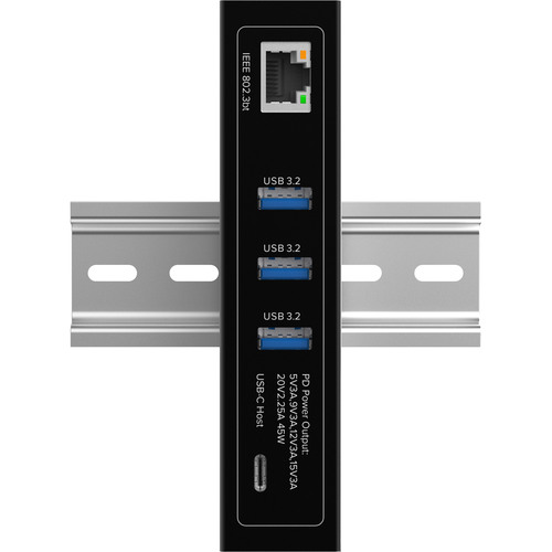 InLine® USB 3.2 Industrie-Hub, 4-Port USB PoE, 3x USB-A, 1x USB-C