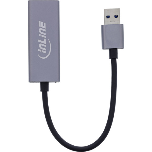 InLine® USB 3.2 Netzwerkadapter Kabel, USB-A zu RJ45 Gigabit Netzwerk