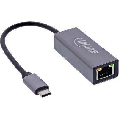 InLine® USB 3.2 Netzwerkadapter Kabel, USB-C zu RJ45 Gigabit Netzwerk (Produktbild 1)