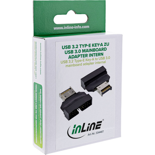 InLine® USB 3.2 Typ-E Key-A zu USB 3.0 Mainboard Adapter intern