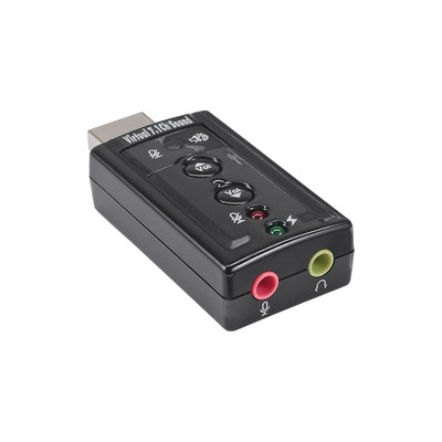 InLine USB Audio Soundkarte, mit virtuellem 7.1 Surround Sound (Produktbild 1)