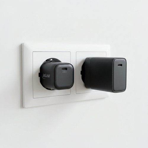 InLine® USB-C GaN Netzteil, PD, PPS, AVS, 100 W, schwarz