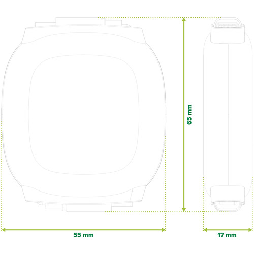 InLine® USB-C Kabel im Case, einziehbar, 100W, 0,80m, schwarz/grau