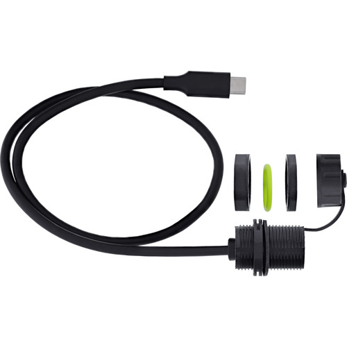 InLine® USB-C-Kabelkupplung, IP68, geschirmt, Buchse zu Stecker, 50cm