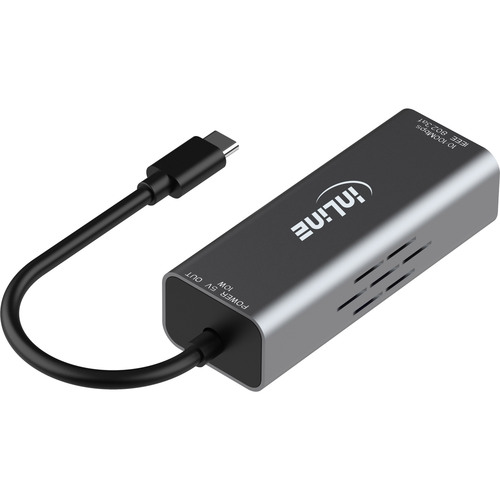 InLine® USB-C zu RJ45 PoE-Adapter, mit Überspannungsschutz